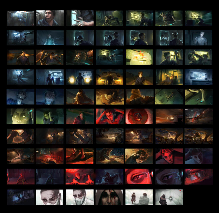 Colour script by story team